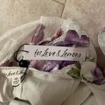 For Love & Lemons  Wildflower Foil Lace Mini Dress in Lavender Photo 7