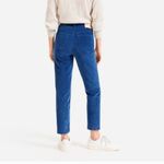 Everlane Blue Baby Cord Cheeky Straight Pants Size 27 Corduroy Casual Spring Photo 1