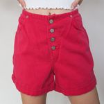 Vintage 80s Gitano High Waisted Hot Pink Denim Shorts Size 30 Photo 3