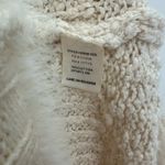 Lovestitch  Size Small‎ Cardigan Cream Open Front Duster Long Sleeve Chunky Knit Photo 3