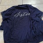 Navy “Sister” pajama Blue Photo 2