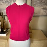 The Kooples  Romantic Mixed Knit Crop Top In Pink Size Medium Photo 1