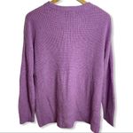 MELLODAY  purple front pocket crew neck sweater S Photo 3