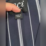 ECI  Navy and White Striped Jumpsuit Photo 9