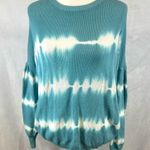 FATE. split open back balloon sleeve tie dye sweater size medium Photo 4