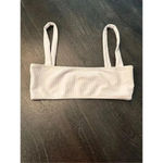 Revolve  Lovewave Easton Swim Bikini Top in White Sz M‎ Photo 1