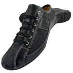 Coach Suee Black Monogram Canvas/Leather Lace-up Comfort Sneakers Size 6.5 Photo 8