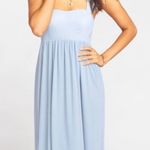 Show Me Your Mumu  June Ruffle-Strap Maxi Dress – Steel Blue, Size S NWT Photo 2