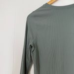 Outdoor Voices  Green Ribbed Long Sleeve Top Photo 11