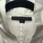 Antonio Melani White Collared V-neck Blouse 3/4 Sleeve Preppy Women's size XS Photo 1