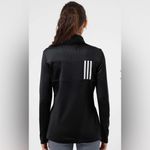 Adidas  Golf Women's 3-Stripe Double Knit Full-Zip - A483 Black Photo 1