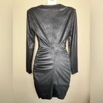 Likely  Gwendolyn Ruched Black Metallic Shimmer Mini Dress Photo 9