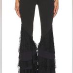 Free People NWT *fabric* We The Free Mystique Lace Flare Jeans Photo 3
