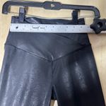 Offline by Aerie The Hugger Crossover High Waisted Crackle Faux Leather Legging Black Photo 4