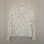 Ultra Flirt Ultra‎ Flirt Juniors Scallop-Edge Floral Print Cotton White Henley Top Size XL Photo 4