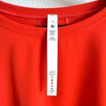 Lululemon Orange Abrasion Resistant Crop Long Sleeve Shirt Women's 10 Photo 2