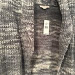 Loft Oversized Cardigan Sweater Women's Large Blue Gray Acrylic Sweater NWT Photo 1