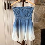 Amanda Uprichard Meryl Denim Mini Dress in Ioania Ombré Photo 2