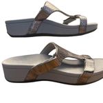 Vionic Ellie Metallic Snake Sandals Women’s Sz 10 Silver Pewter Platform Comfort Photo 0