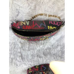 Black Fanny Pack Colorful Graffiti Print Matching Adjustable Strap Zip Closure Photo 3