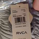RVCA Blue Wide Rib 2-Way Bandeau Bikini Top Size M/10 Photo 5