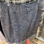 Nanette Lepore  blue and white pleated skirt Sz 0 tweed #pleatedskirt Photo 3