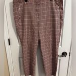 Lane Bryant Signature Fit 4-Season Ankle Pants Berry Plaid Stretch Plus Size 22 Photo 1