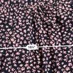 Universal Threads Black Pink Floral Boxy Cut Blouse Photo 3