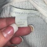 New York & Co. Ivory Knit Long Collared Cardigan size large Photo 5