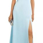Bloomingdale’s Aqua Formal Fit & Flare Gown in Cool Blue, Size 10 New w/Tag $268 Blue Photo 0