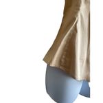 Banana Republic Top Women S Gold Collar V-Neck Long Flared Sleeve Button Up Photo 4