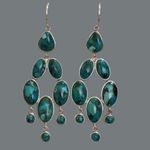 Silpada Turquoise Sterling Silver Chandelier Vieques Drop Dangle Earrings W3289 Photo 5