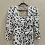 Rare Vintage 80's Flora Kung Dress Designer Silk Sz 12 Ruches Waist Pokadot Boho Black Photo 1