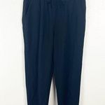 Madewell  Black High Rise Drawstring Waist Track Trousers Pants, Size Medium Photo 0