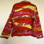 Coldwater Creek Multi-color Embroidered Patchwork Quilted Bohemian Jacket Large Photo 8