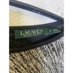 Lauren Ralph Lauren Black White 2 Toned Sheath Mini Dress EUC Sz 16 Stretchy Zip Photo 3