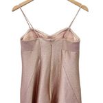 Jonathan Simkhai Cutout Arrow Metallic Rose Fit & Flare Dress Midi Size 4 Formal Pink Photo 7