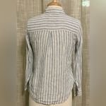 Rails  Bonnie Olympic Stripe Linen blend button down long sleeve blouse size XS Photo 3