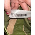 En Saison Faux Leather Pants Women's Size S Green Olive Straight Leg Photo 6