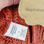 FAVLUX rust off shoulder hip length sweater size small Photo 11