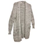 Caslon  Cream Black Alpaca Wool Blend Open Front Cozy Casual Cardigan M Photo 1