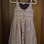 Madewell Scoopneck Tank Dress in Rainbow Stripe XXS Photo 2