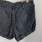 Hollister High Rise Mom Shorts Cuffed Hem Black Wash Fade 26 Photo 2