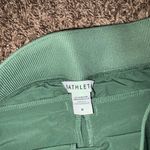 Athleta  Brooklyn Mid Rise Ankle Pant 0 Green Pull On Pockets Elastic Waist Photo 1