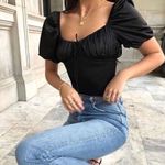 For Love & Lemons  Pixie Bodysuit Black Photo 4