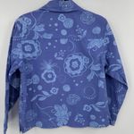 Fresh Produce  Shirt Jacket Womens S Purple Floral‎ Lightweight Button Up Shacket Photo 4