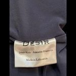 DESIR COUTURE Gray Velvet Gown Maxi Dress Sash High Slit‎ M Size M Photo 9