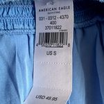 Aerie NWT American Eagle AEO Smocked Waist Crochet Skirt in Blue Photo 6