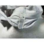 ECU Lululemon Size 6 White Gray Mini Stripe Align Reversible Bra Light support Photo 5