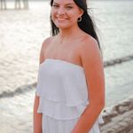 Tobi White Strapless Romper Photo 0